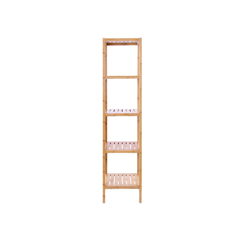 Rack de salle de bain - avec 5 étages - de Bamboo - Rack debout - Rack de cuisine - 33 x 33 x 146 cm - étroit