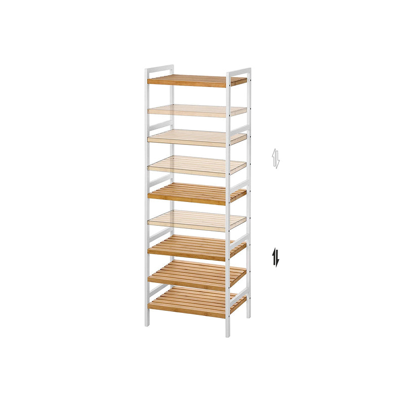 Bamboerek - Kitchen Rack - Badeværelsesstativ - Book Rack - Standing Rack - Med 5 hylder