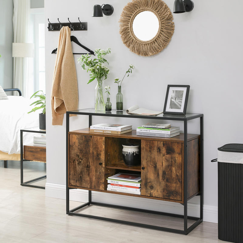 Armoire latérale - Table basse - Beepercase - commode - avec assiette de verre