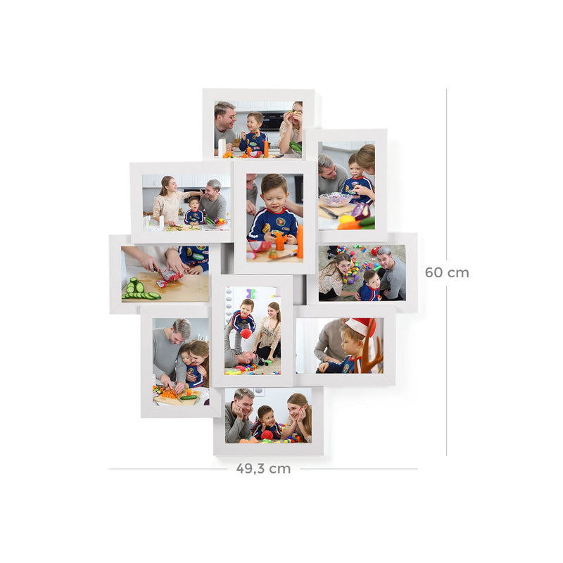 Frame photo - Collage - Collage du cadre photo - pour 10 photos - blanc