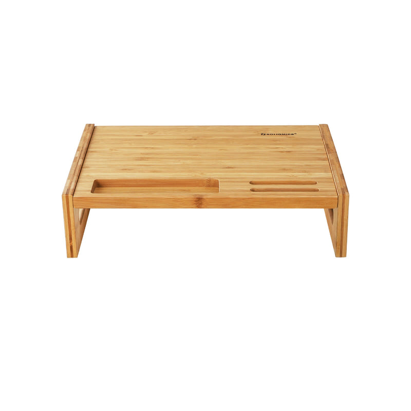 Stand de moniteur - de Bamboo - ergonomic - support d'écran - bamboehout