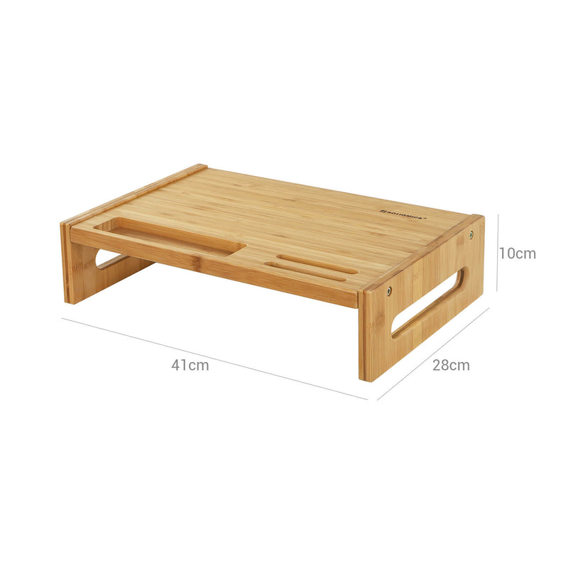 Stand de monitorizare - din bambus - ergonomic - stand de ecran - bamboehout