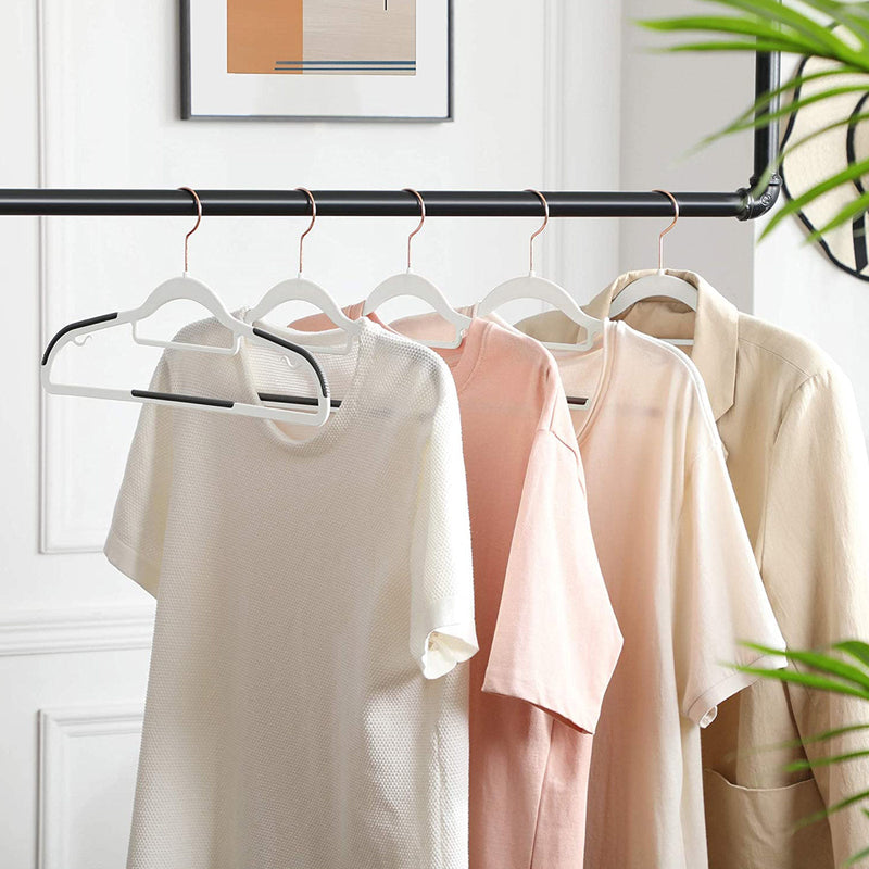 Uppsättning av 30 - klädhängare, icke -slip - plasthängare - Space -Saving Clothes Hangers