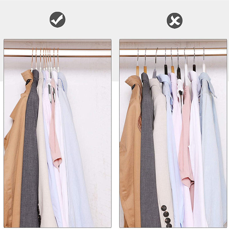 Uppsättning av 30 - klädhängare, icke -slip - plasthängare - Space -Saving Clothes Hangers