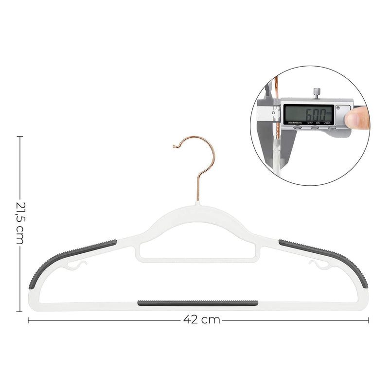 Uppsättning av 30 - klädhängare, icke -slip - plasthängare - Space -Saving Clothes Hangers