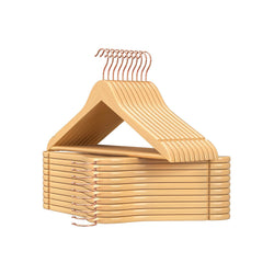 Houten hangers - Kledinghangers - Kleedhangers - Antislip - Set van 20