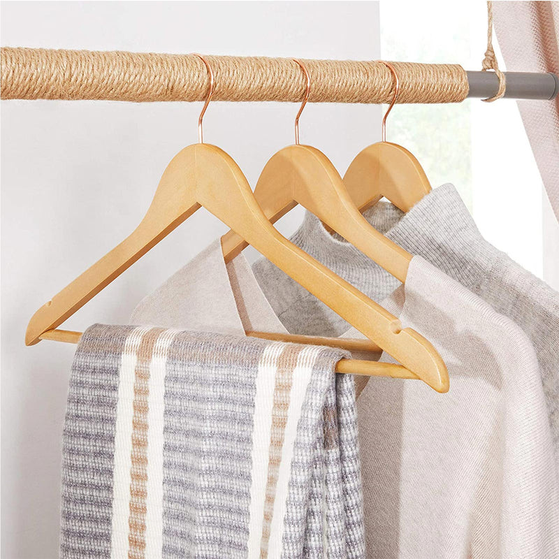 Houten hangers - Kledinghangers - Kleedhangers - Antislip - Set van 20