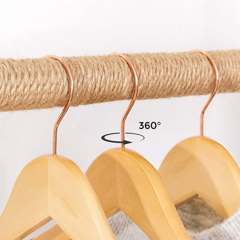 Houten hangers - Kledinghangers - Kleedhangers - Antislip - Set van 20