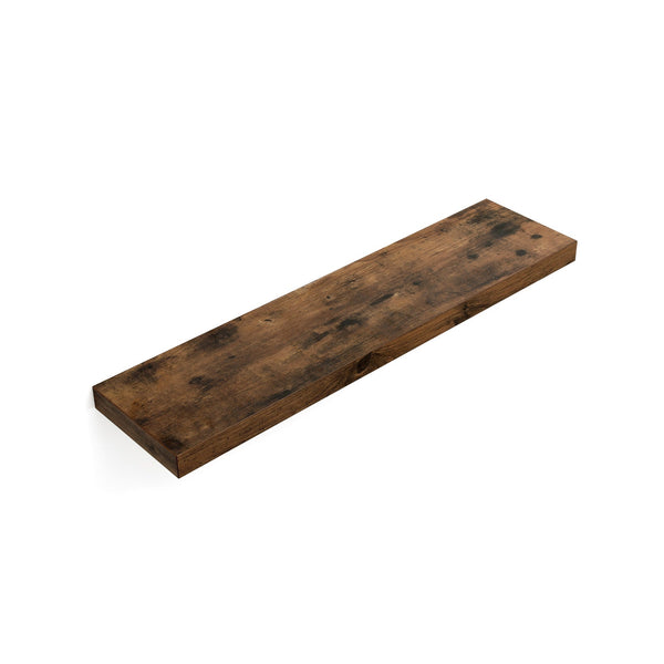 Wandplank voor Boeken - Zwevende Plank - Rustiek Bruin