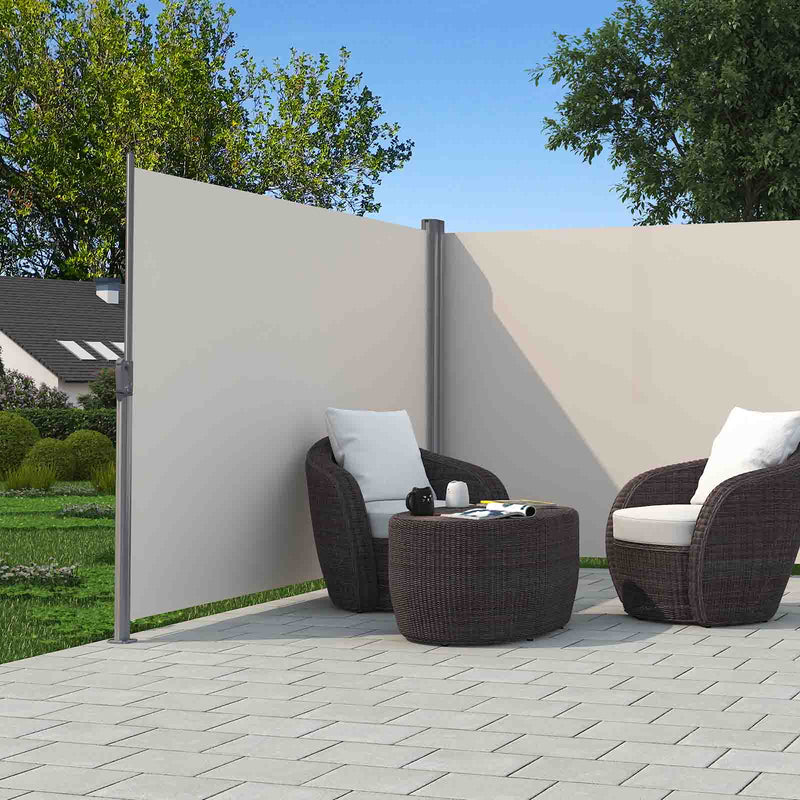 Canopy lateral dublu - 180 x 600 cm - bej