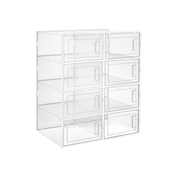 Boîtes à chaussures - armoire à chaussures - boîtes de rangement - Stockage à chaussures - Rack à chaussures - transparent