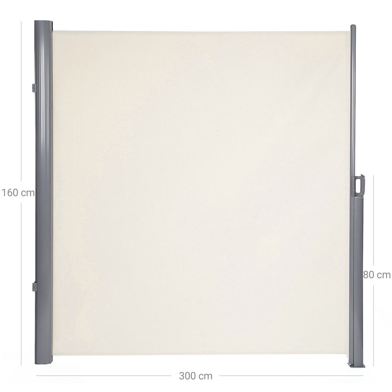 Sidans tak - Ink Protection - Side Roller Blind 160 x 300 cm (h x l) - Beige