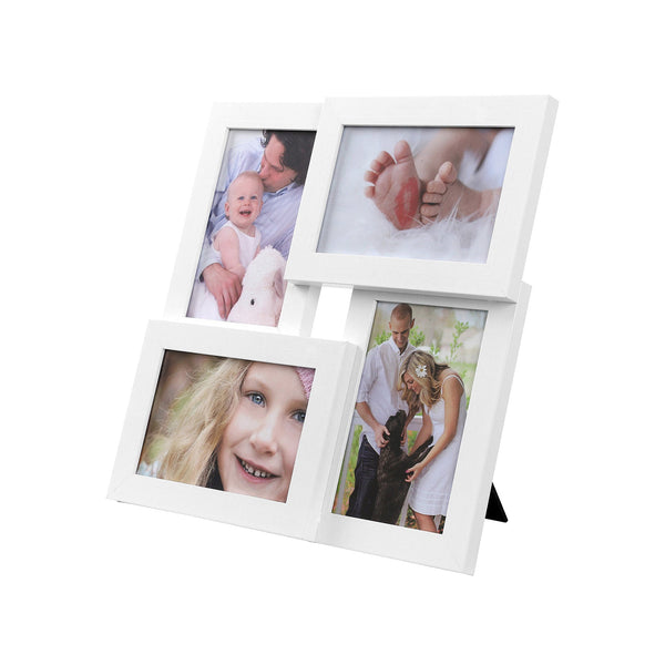 Collage photo - Collage de cadres photo - pour 4 photos - blanc - 10 x 15 cm