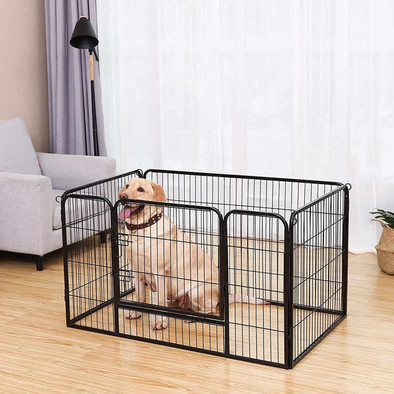 Puppyren - Puppyhek - Dierenbox voor honden - 122 x 80 x 70 cm - Zwart