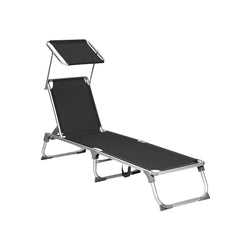 Lounger - Garden Chair - Lounger - med justerbar ryggstöd - Foldning - Lastkapacitet 150 kg