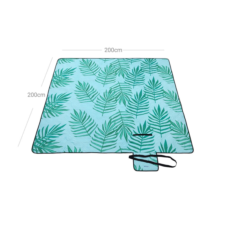 Couverture de camping - couverture de pique-nique - couverture de plage - 200x200cm - bleu