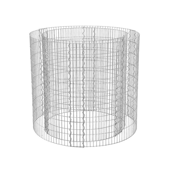 Metal Schanskorf - Sierchanf rond - Panier en pierre en métal - Inoxydable - 90 x 80cm