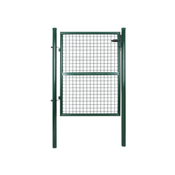 Tuinpoort - Poort - Staal - Met slot - Deurknop en sleutel - 106 x 125 cm - Groen