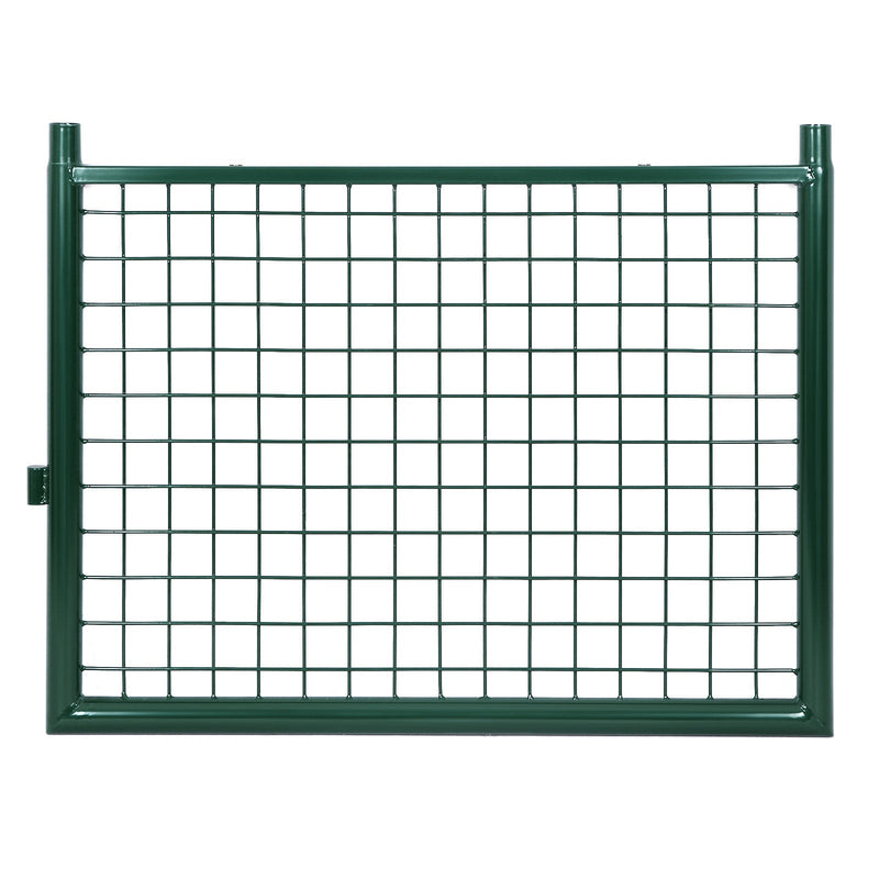 Tuinpoort - Poort - Staal - Met slot - Deurknop en sleutel - 106 x 125 cm - Groen