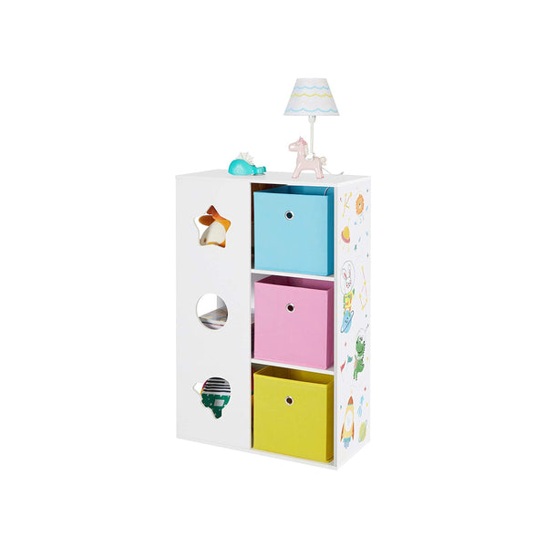 Armoire pour enfants - avec boîtes de rangement - bibliothèque pour enfants - pour salle de jeux