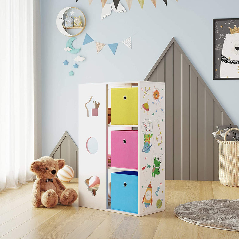 Armoire pour enfants - avec boîtes de rangement - bibliothèque pour enfants - pour salle de jeux