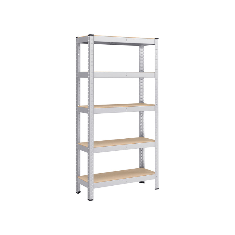 Rack Box - Dulap de living - Extra puternic - 5 niveluri - argint