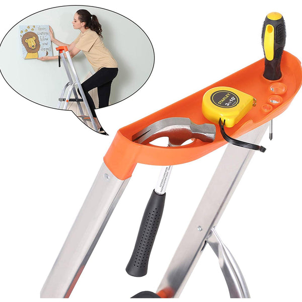 3- étapes - échelle - échelle pliante en aluminium - Pieds anti-glissade - Charge 150 kg