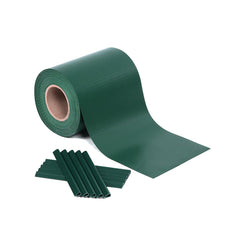 Groene PVC Privacy Tuinomheining - 0,19 x 40 m Rol - ondoorzichtig -  decoratief balkonscherm - Groen