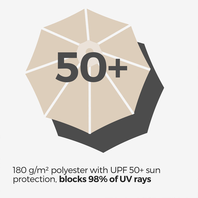 Parasol - Parasol plutitor - Ø 300 cm - Roșu