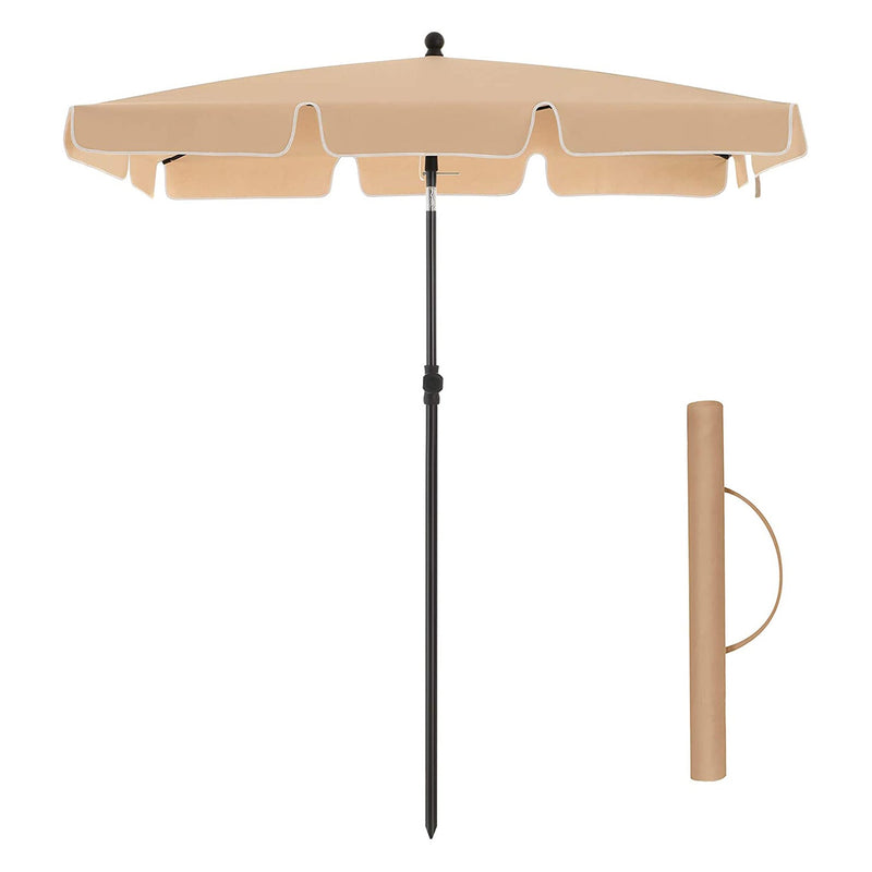 Parasol - dreptunghiular - Tiltable - 180 x 125 cm - Taupe