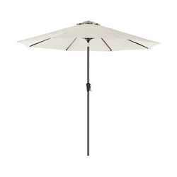 Parasol - Haveparasol - vippbar - med krumtap - Ø 270 cm - beige