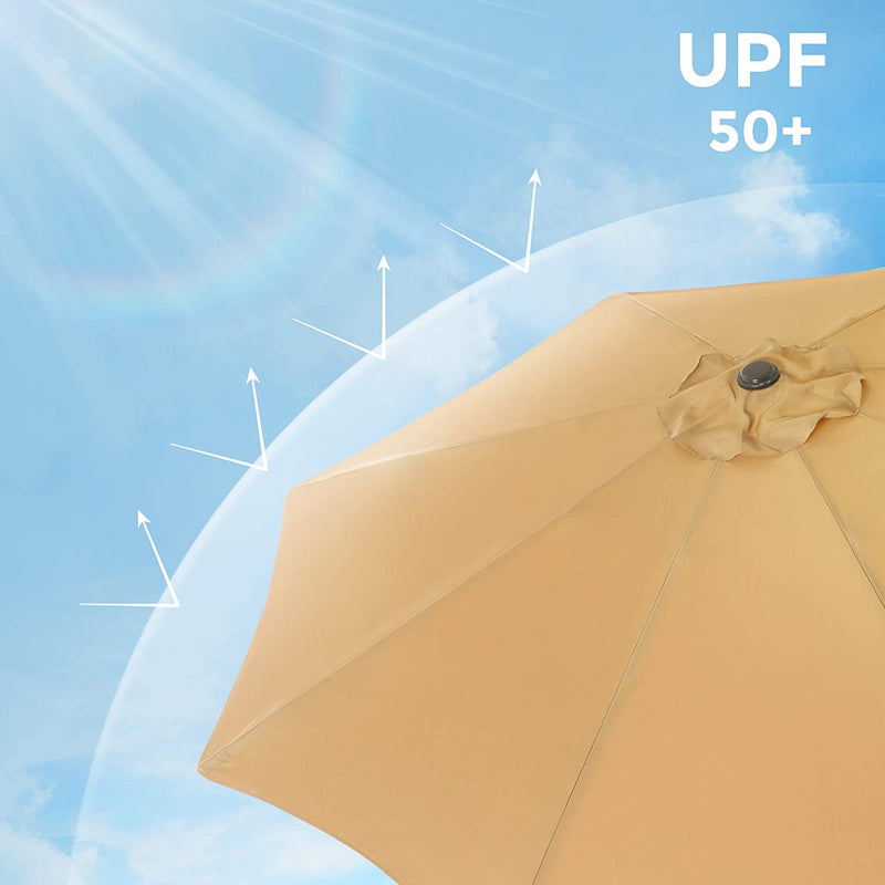 Puutarhan parasoli - Terrace Parasol - Auringonsuojelu - markiisi - taupe