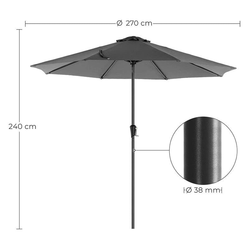 Parasol - Terrace Parasol - kampi - Ø 270 cm