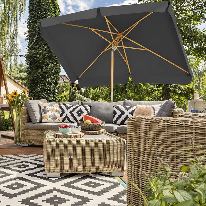 Parasol - Sunshade - Terrace Parasol - Sun Protection - Grey