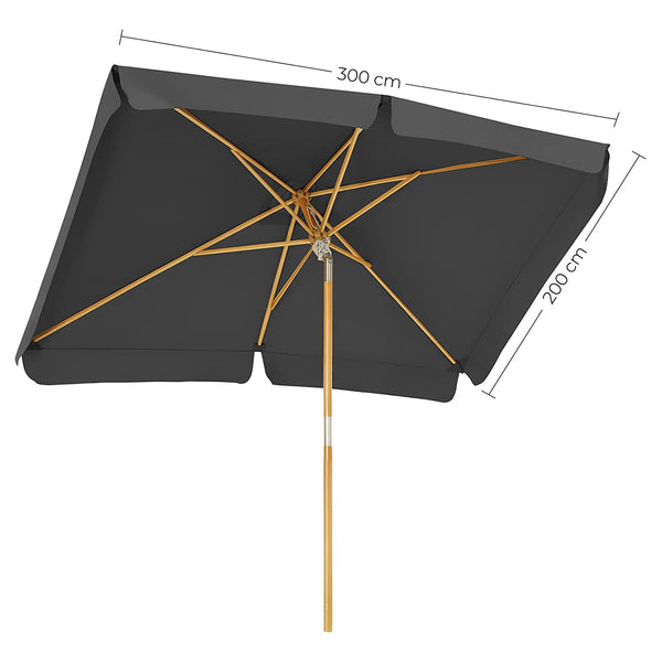 Parasol - Zonnescherm - Terras parasol - Zonnewering - Grijs