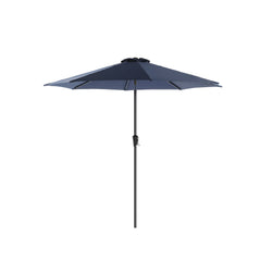 Parasol - Garden Parasol - Ø 300 cm - Octogonal - Tiltable - avec manivelle - bleu