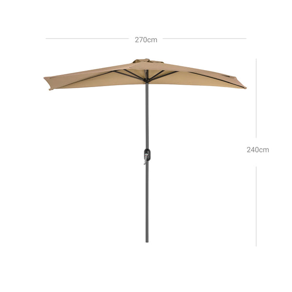 Parasol - Sunshade - Terrasse Parasol - Écran de balcon - Taupe