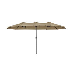 Parasol - Ekstra stor haveparasol - markise - oval form - brun