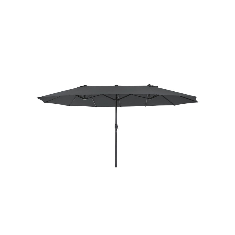 Parasol - Parasol de jardin extra grand - Auvent - Forme ovale - Gray