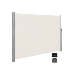 Side Canopy - Udvides - 200 x 400 cm (H x L) - Privatlivsskærm - Solbeskyttelse - Beige