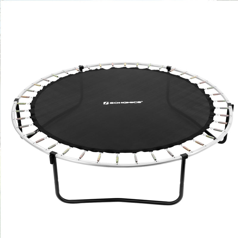 Trampoline de jardin - trampoline - avec net - rond - avec escaliers - Ø 244 cm - bleu