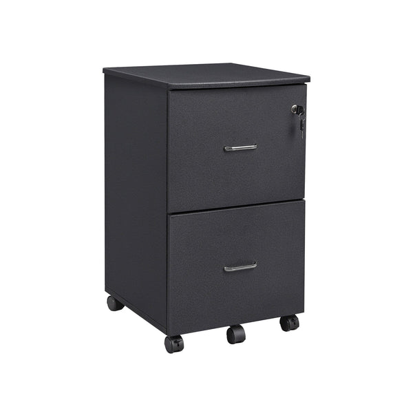 Roll Container - Besp of Drawers - Drawer Unit - Office Cabinet - With Lock - 2 Drawers - Svart