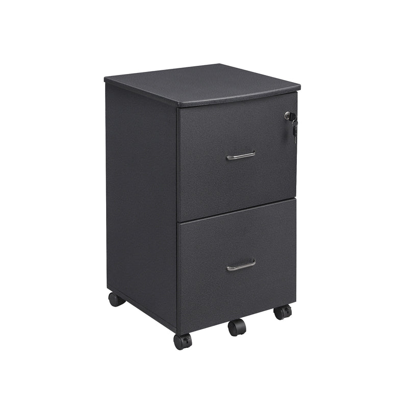 Roll Container - Besp of Drawers - Drawer Unit - Office Cabinet - With Lock - 2 Drawers - Svart