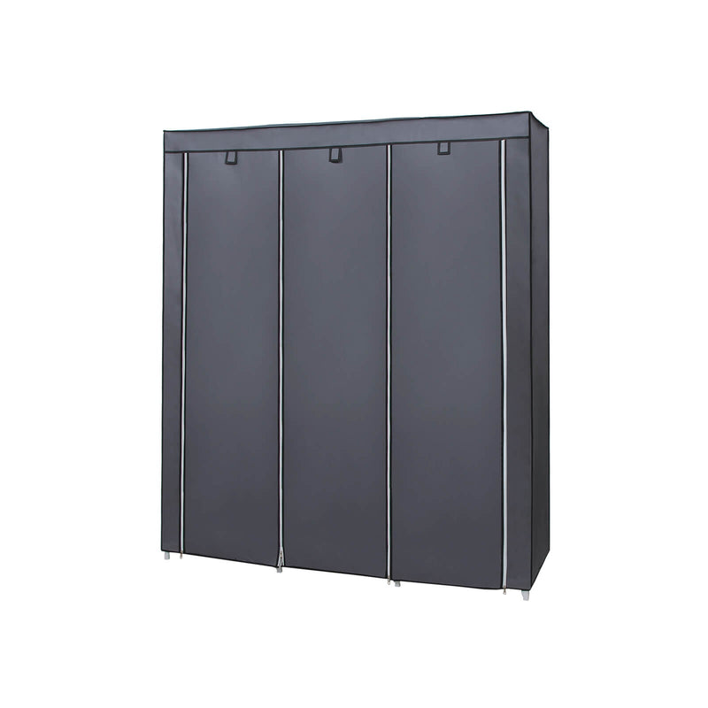 Armoire en tissu - armoire - armoire - 175 x 150 cm - gris