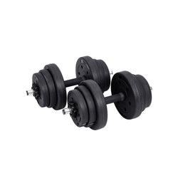 Ensemble licou - Dumbells - 20 kg - noir