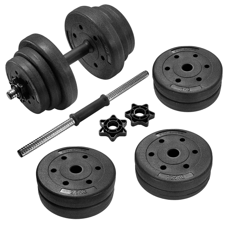 Ensemble licou - Dumbells - 20 kg - noir