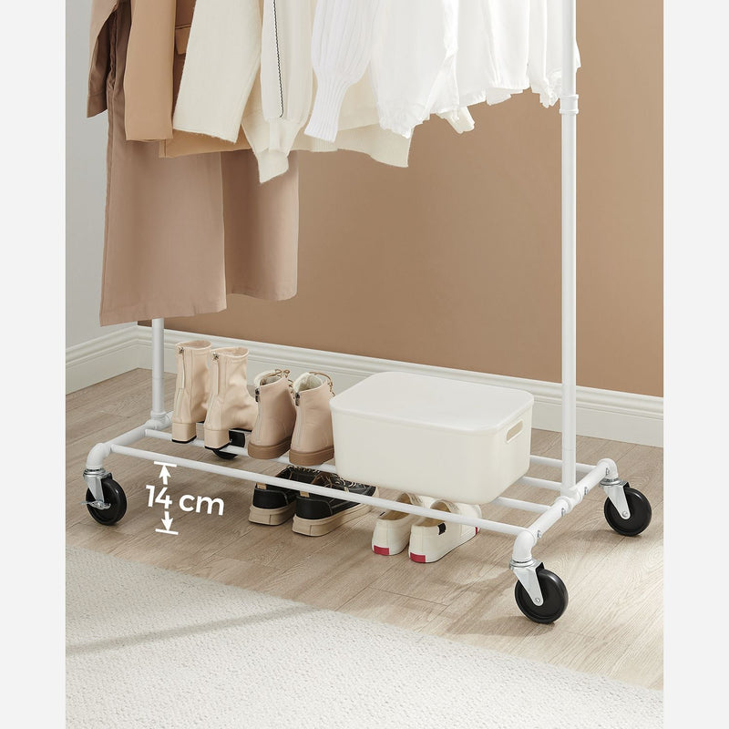 Klädstativ - Coat Rack - Garderob Standard - Industrial Design - Upp till 90 kg skattepliktigt - vitt