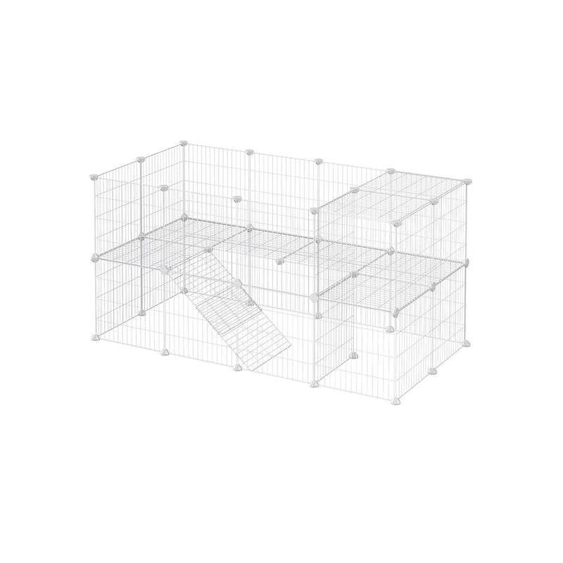 Animal Cage - Rabbit Hob - Hamster - Guinée - Fence - Silver - Loopstal - Petaux