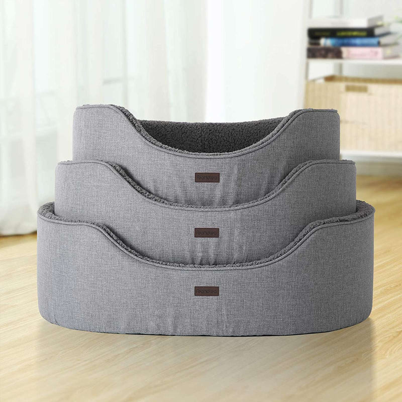 Panier de chien - lit de chien - coussin de chien - accessoires pour chiens - gris