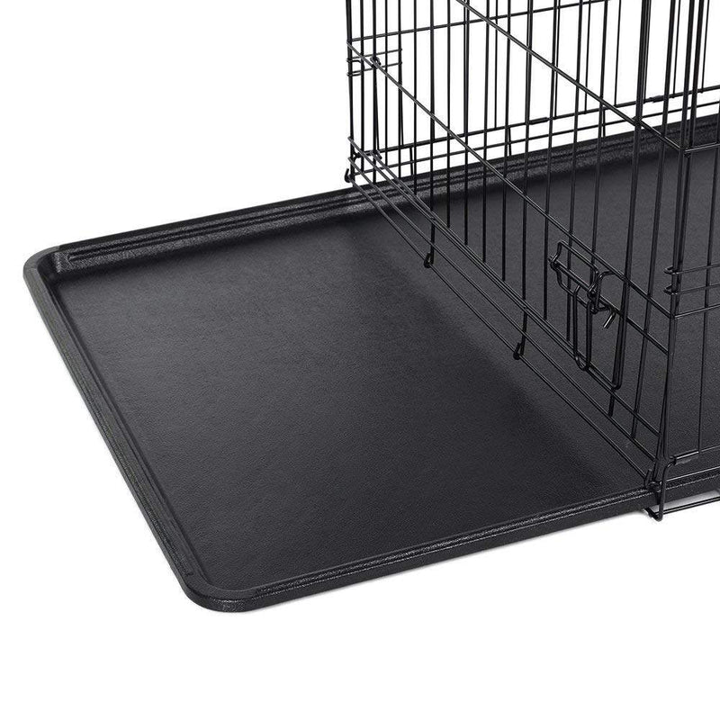 Dogs Bench - Dog Crat - Dog Cage - Dog Box - Foldbar - Svart